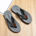 thumbnail image 6 of Mens Casual Flip Flops with Comfortable Arch Support Yoga Mat Summer Beach Walking Thong Cushion Sandals Lightweight Flats Non-Slip Shoes Indoor Outdoor Summer Beach Slides Shoes, 6 of 6