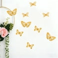 thumbnail image 2 of PuSpu Valentine's Day Decoration Butterflys Wall Stickers - 12 Pieces Gold Butterflys Decorations Suitable For Birthdays And Party Celebrations Removable Stickers, 2 of 8