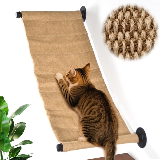 Estante Rascador de Pared para Gatos Alfombrilla Rascadora XIFOWE 88 x 32 cm