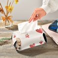 thumbnail image 5 of Cute Dog and Love Tissue Box Cover Leather Square Rectangle Tissue Box Holder for Bathroom Living Room Desk Office Decor, 5 of 7