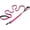Magenta, variant on Dog Leash, Soft Dual Grip, Traffic Control Handle, Auto Lock Swivel Hook, Reflective Nylon Walking Lead for Small Medium Large Dogs