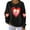 A-Black1, variant on ZyeKqe Sweatshirts for Women Valentines Day Printed Tops Drop Shoulder Causal Cute Long Sleeve Shirts