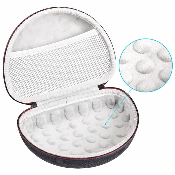 GJX Headphone Case Soft Lining to Prevent Scratches Jbl Headphones Case Internal Mesh Pocket for Accessories Jbl Earbuds Case White