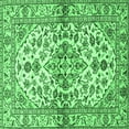 thumbnail image 1 of Ahgly Company Indoor Square Medallion Emerald Green Traditional Area Rugs, 8' Square, 1 of 4