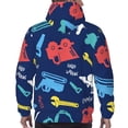 thumbnail image 5 of Bingfone Colorful Excavator Men'S Drawstring Hoodie Long Sleeve Pocket Sweatshirts-Small, 5 of 9
