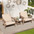 thumbnail image 2 of Pellebant 25x24 Inch Outdoor Cushions for Patio Furniture Water Resistant Patio Chair Cushions 2-Year Fade Resistant Deep Seat Cushions, Replacement Cushions for Outdoor Furniture,Beige, 2 of 7