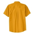 thumbnail image 6 of Mens Short Sleeve Easy Care Cotton/Polyester Shirt Athletic Gold/ Light Stone X-Small, 6 of 6