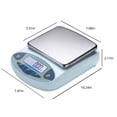 thumbnail image 3 of Balanza electrónica Placa cuadrada JM-B50002 Balanza electrónica de 5000 g/0,01 g, báscula de buena precisión Amplio rango de aplicación Diseño compacto Pantalla digital Estabilidad y durabilidad, 3 of 5