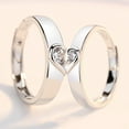 thumbnail image 6 of Heart Promise Rings for Couples I Love You Engagement Wedding Ring Band Sets, 6 of 7