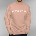 thumbnail image 6 of Men's 330g 100% Cotton NEW YORK Pattern Dropped Shoulder Round Neck Sweatshirt, 6 of 15