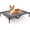 Black, variant on Large Cooling Elevated Bed, Heavy Duty Outdoor for Summer Camping, Breathable & Raised Bed with Sturdy Center Support Bars, 36x30x9 Inches, Black