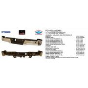 REAR STEP BUMPER ASSEMBLY; CHROME; WITH PARK ASSIST SENSOR HOLES;