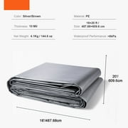 VEVOR Tarp 16 x 20 ft 10Mil Heavy Duty Waterproof Plastic Poly Tear UV Resistant