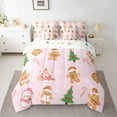 thumbnail image 2 of Manfei Merry Christmas 7-Piece Bedding Comforter Set,Happy Christmas King Bedding Sets,Festival Xmas Ultra Soft Bed Sheets,Lightweight Cartoon Room Decor,Reversible, 2 of 8