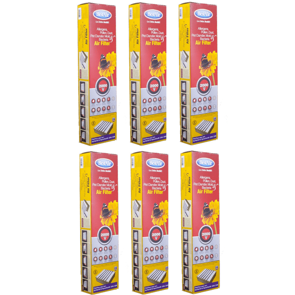 6-Pack Air Filter Replacement for 201 Aprilaire Space-Gard Model 2200 & 2250