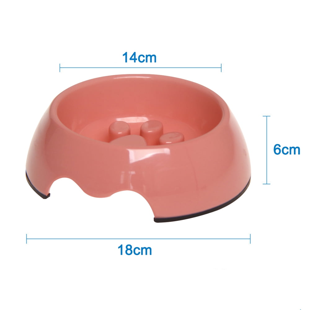 Dogit Go Slow Anti-Gulping Dog Bowl Pink Small