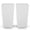 White, variant on VEVOR Tall Planters Set of 2, 22 Inch Large Outdoor Taper Planters for Outdoor Indoor Plants, Front Porch Plastic Modern Flower Pots with Inner Pot for Patio, Garden, Black