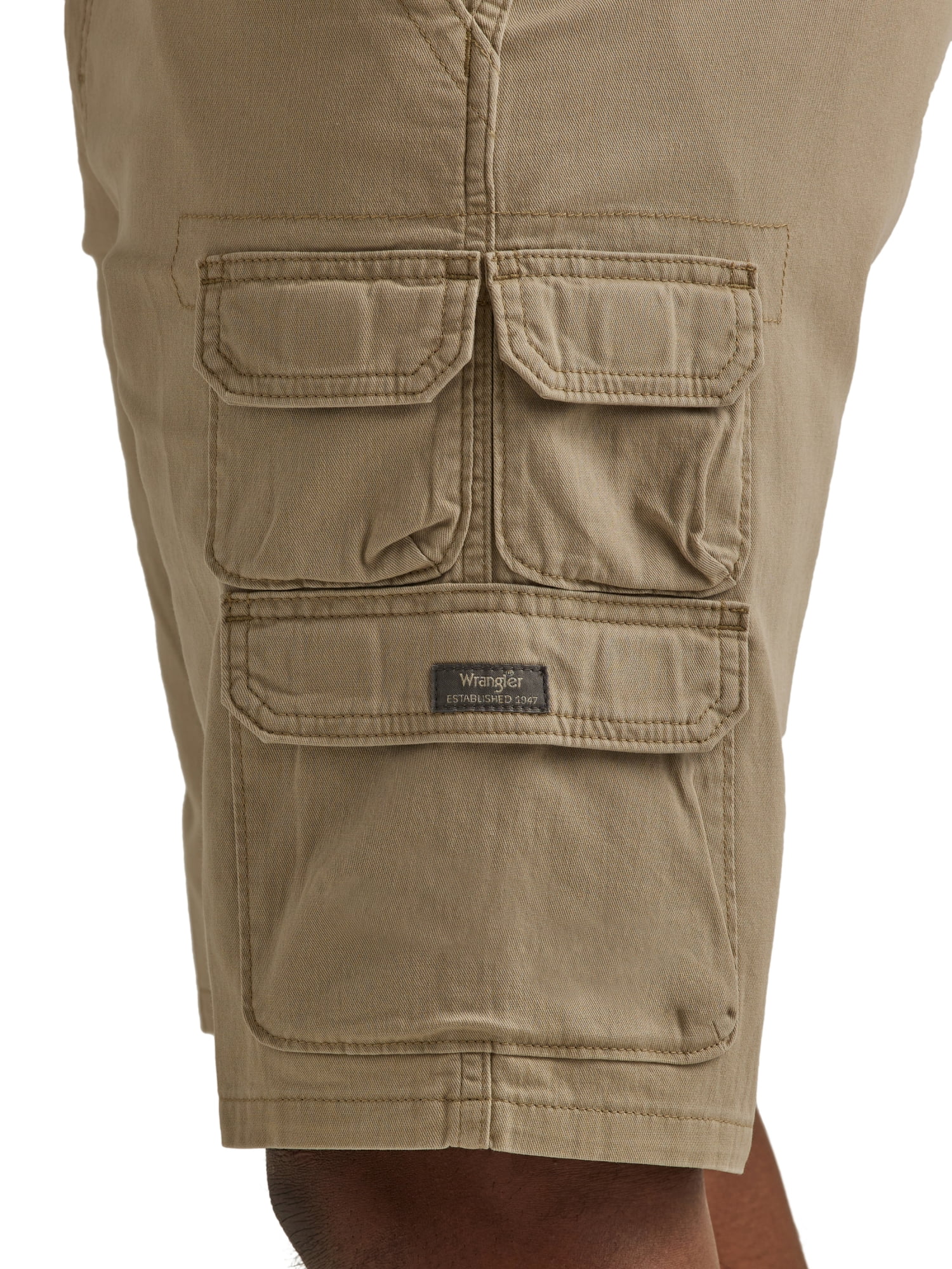 Wrangler Men's and Big Men's Multi-Pocket Cargo Short with Stretch, Sizes 30-50