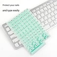 thumbnail image 2 of Silicone Keyboard Protector Covers Keycap Height Increaser Stickers Nail-Friendly Keyboard Risers For Ergonomic Typing, 2 of 10