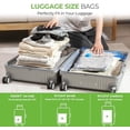 thumbnail image 5 of Vacuum Storage Bags for Travel - 15 Pack Compression Packing with Wireless Electric Pump for Luggage Vacuum Seal Bags for Clothes Space Saver Organizer for Moving Clothing Suitcase Travel, 5 of 8