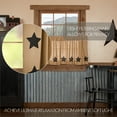 thumbnail image 5 of VHC Brands Burlap Natural with Black Stars 3 PC Curtain Set (1 Valance 16x72 and 2 Tier 24x36), 5 of 5