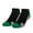 Green Black Heather, variant on Basix Ankle Socks for Men, Comfort Athletic Fit, Cotton Blend, Orange Black Heather