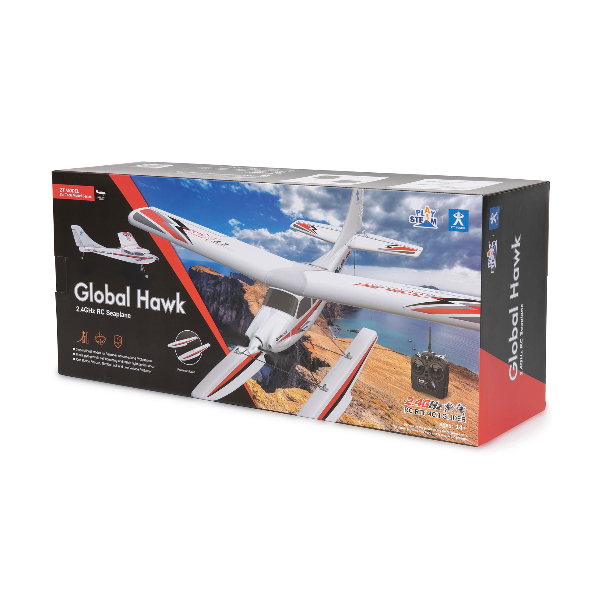 電子おもちゃ RC Airplane 4CH Radio Remote Controlled Electronic Aircraft 3D EPP Airplane Model Wingspan 990mm SHINING KIT +Power System How To : Fly a 4ch Airplane