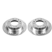 Power Stop Rear Pair of Drilled and Slotted Brake Rotors JBR1517XPR