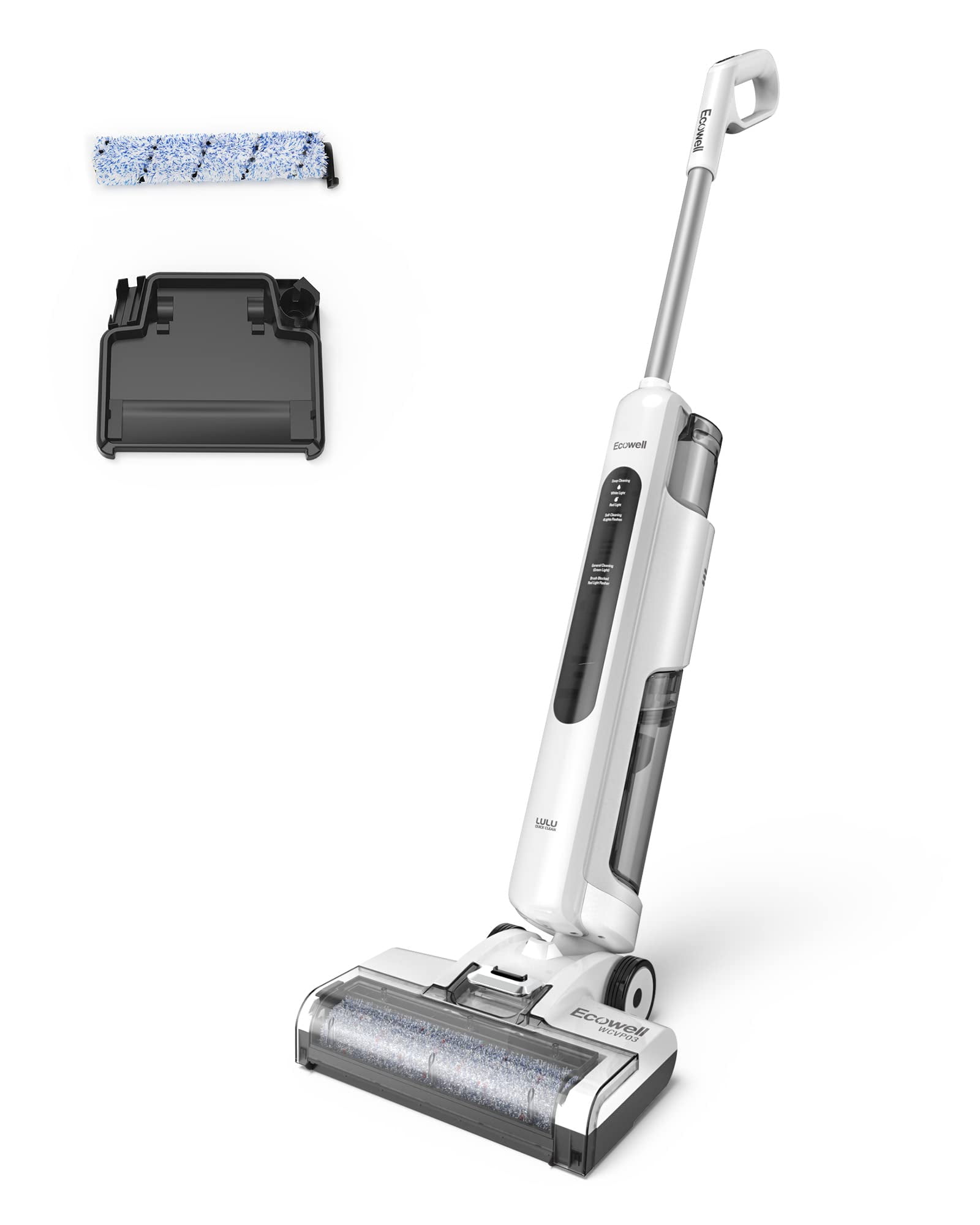 Ecowell Cordless Vacuum Cleaner and Mop with Self Cleaning, For Hard Floor and Area Rug, All in