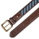 thumbnail image 5 of Cinturón de vestir Tommy Hilfiger con cinta tejida con incrustaciones de cinta marrón para hombre, 5 of 6