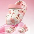thumbnail image 5 of CAUYDY Kids Toddler Clogs Boys Girls Dinosaur Slip on Slides Sandals Summer Beach Pool Outdoor Water Shoes Shower Slippers Garden Clogs(L101-Light Pink,13.5), 5 of 6