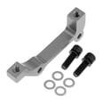 thumbnail image 3 of Juego de 2 adaptadores de soporte trasero + delantero Marco de aleación de aluminio de montaje de 203 mm para soporte de pinza de freno compatible con SOLEDAD Adaptador de freno de disco de bicicleta, 3 of 10