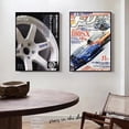thumbnail image 5 of Carteles de arte de portada de revista de publicidad de coches de carreras japoneses clásicos retro, pinturas en lienzo, impresiones de pared, imágenes, decoración del hogar, 5 of 5