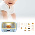 thumbnail image 4 of Juguete de microondas para niños, juguete realista, electrodomésticos de cocina, juguetes educativos y accesorios de comida para niñas, niños pequeños , azul, 4 of 5