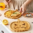 thumbnail image 4 of Halloween Pumpkin Plate Ghost Tray Cheese 1pc Creative Fruit Snack Appetizer Party Home Decor, 4 of 11