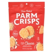 ParmCrisps Gluten-Free Four Cheese Oven-Baked Parm Crisp Cheese Crackers, 1.75 oz