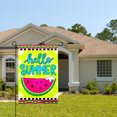 thumbnail image 2 of Amhnf Hello Summer Watermelon Garden Flag For Home Outdoor Garden Yard Decor 12x18 inch, 2 of 5