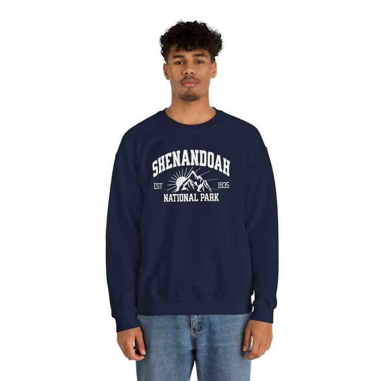 Shenandoah National Park Sweatshirt Unisex Adult Crewneck Long Sleeve Shirt Walmart