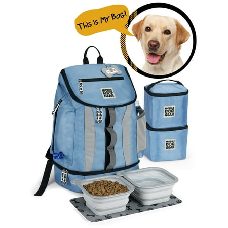 UPC: 0871407002122 | Mobile Dog Gear Drop Bottom Weekender Backpack  Blue