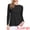 Black, variant on DARING DIVA Women's Crewneck Long Sleeve Stretchy Pullover Sweaters XS Blue
