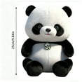 thumbnail image 3 of Cute Small Panda Bear Plush Soft Pet 10" Panda Stuffed Animals Toy Doll Gift for Panda Enthusiasts Birthdays Companion Doll for Kids, 3 of 5