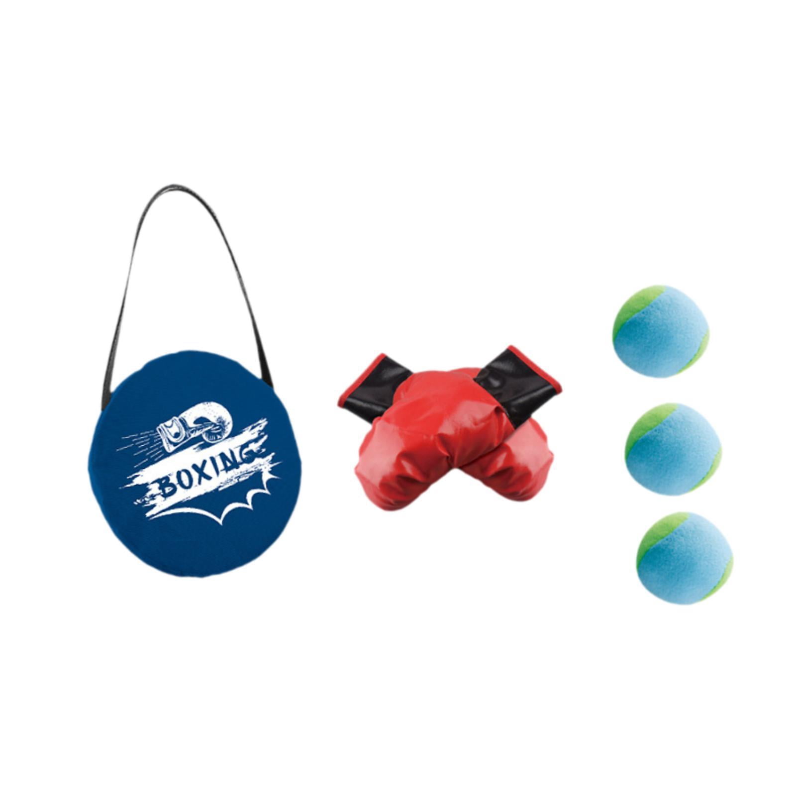 DimyFew Children Boxing Gloves Set Punching Gloves with Balls Punch Mitts Equipment Boys