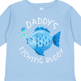 thumbnail image 4 of Inktastic Daddy's Fishing Buddy with Cute Blue Fish Boys or Girls Long Sleeve Toddler T-Shirt, 4 of 5