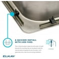 thumbnail image 3 of Elkay ECTSRAD25226TBG1 Crosstown Stainless Steel 25" x 22" x 6", Single Bowl Dual Mount ADA Sink Kit Polished Satin, 3 of 7