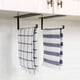 thumbnail image 4 of Portarrollos de papel higiénico sin perforaciones, para montar en la pared, para cocina, baño, dormitorio, color negro, 4 of 5