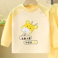 thumbnail image 6 of UAYOTSE Toddler Girls Boys Cotton Long Sleeve Top Pants Set 6 12 18 24 Months 2T 3T 4T Fit Soft Casual Home Outfit 2PCS Size 7-8 Years, 6 of 9