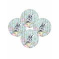 thumbnail image 7 of 15 Inch Round Placemats Set of 4, Easter Non Slip Heat Insulation PP Table Mats, Farmhouse Spring Rabbit Eggs Flowers Leaf Wood Washable Place Mats for Kitchen Dining Party Table Decor, 7 of 7