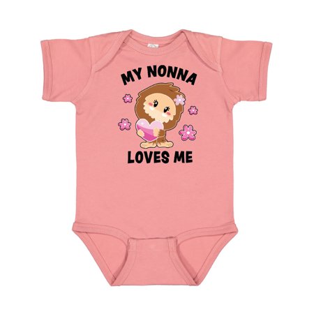 

Inktastic My Nonna Loves Me with Bigfoot Gift Baby Girl Bodysuit