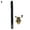 Black, variant on Opolski Mini Portable Fish Pen Shape Spinning Pole Aluminum Alloy Telescopic Fishing Rod
