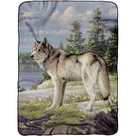 Hautman Brothers 60" x 80" Royal Plush Raschel Throw